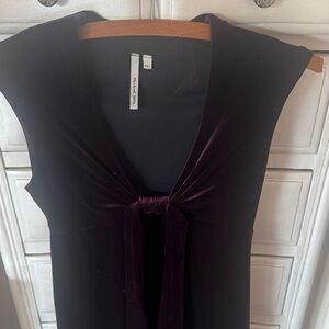 Michael Stars Velvet Midi Dress in Deep Plum